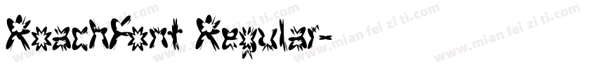 RoachFont Regular字体转换